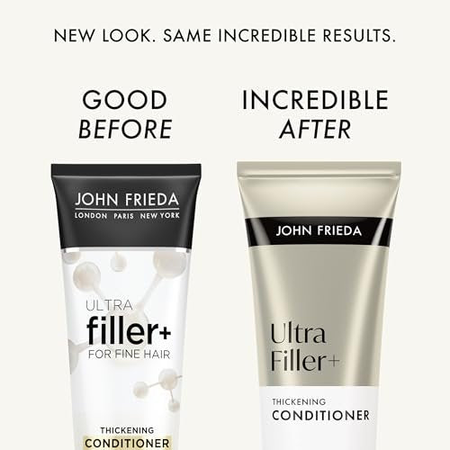 John Frieda ULTRAfiller+ Thickening Shampoo and Conditioner Set for Fine Hair, 8.3 Fl Oz Each (Pack of 2) Avelisse