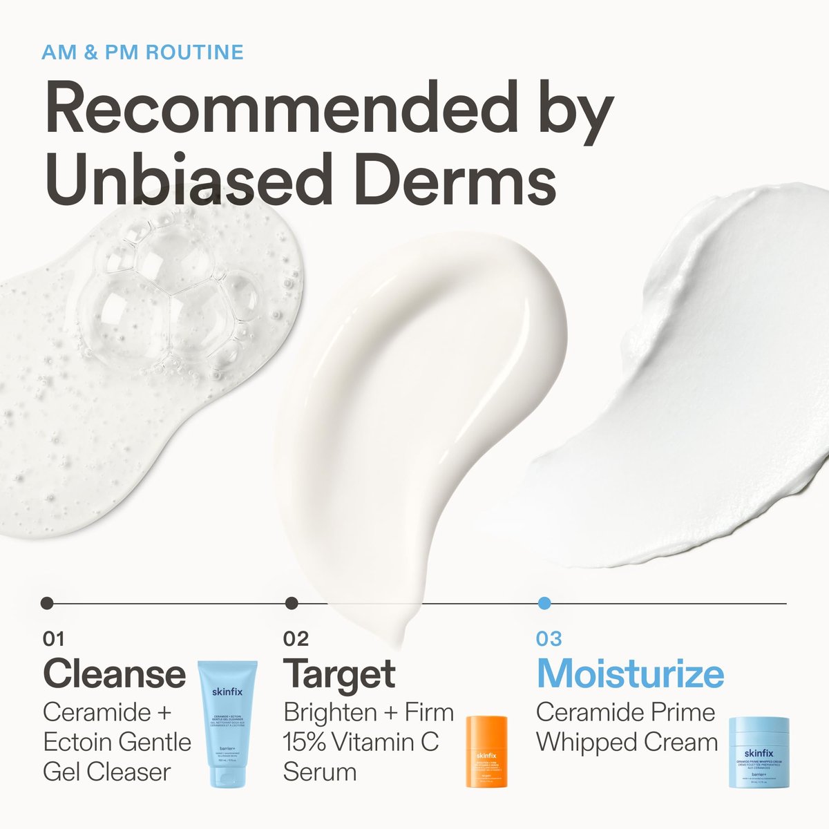 Skinfix Ceramide Prime Whipped Cream - Lightweight Face Moisturizer with Niacinamide & Peptides - 1.7 oz, Fragrance Free, Vegan & Cruelty Free Avelisse