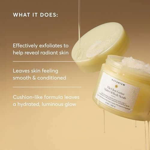 Naturium Glow Getter Body Scrub – Exfoliating Sugar Crystals with Linoleic-Rich Oils, Glycerin & Squalane, 8 oz - görsel 5