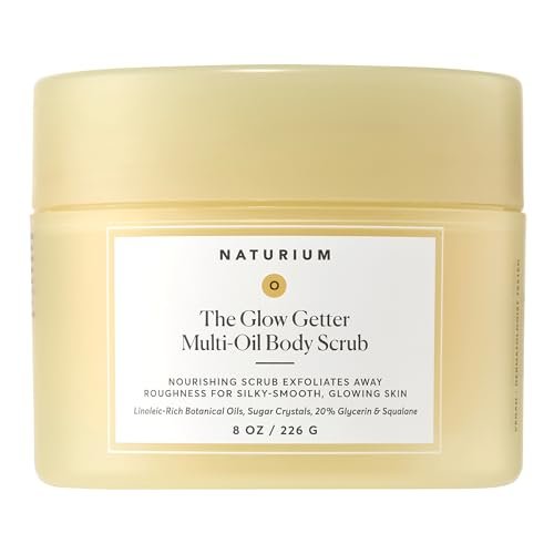 Naturium Glow Getter Body Scrub – Exfoliating Sugar Crystals with Linoleic-Rich Oils, Glycerin & Squalane, 8 oz - görsel 1