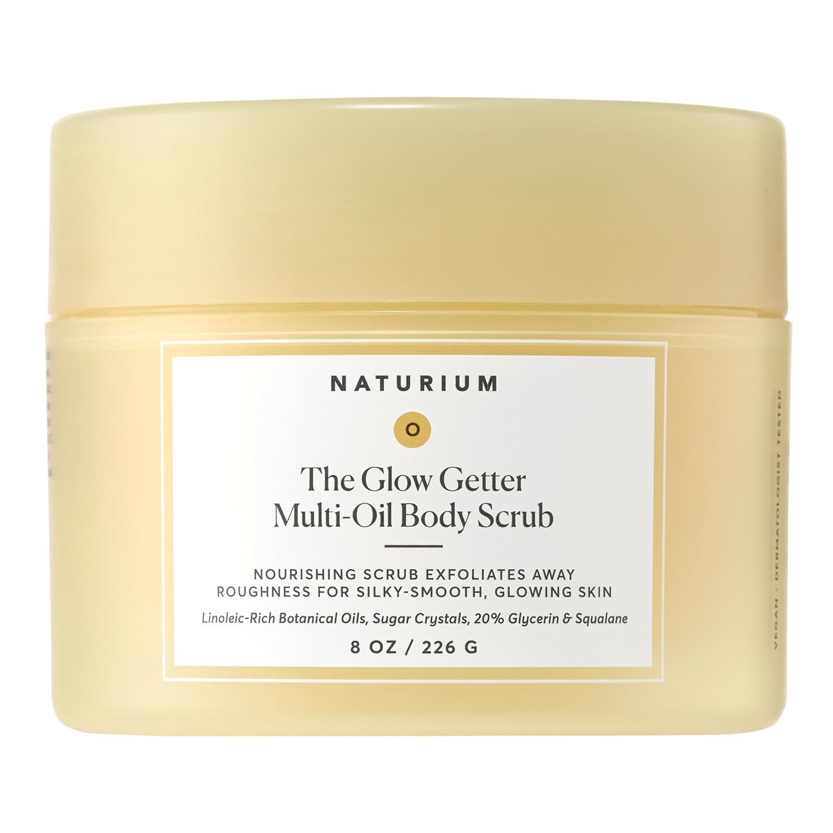 Naturium Glow Getter Body Scrub – Exfoliating Sugar Crystals with Linoleic-Rich Oils, Glycerin & Squalane, 8 oz - görsel 2
