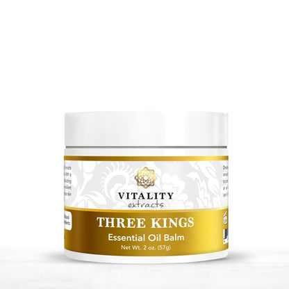 Vitality Extracts Three Kings Balm - 2oz | Frankincense, Myrrh & Sandalwood | Ultra-Hydrating Relief & Soft Skin Avelisse