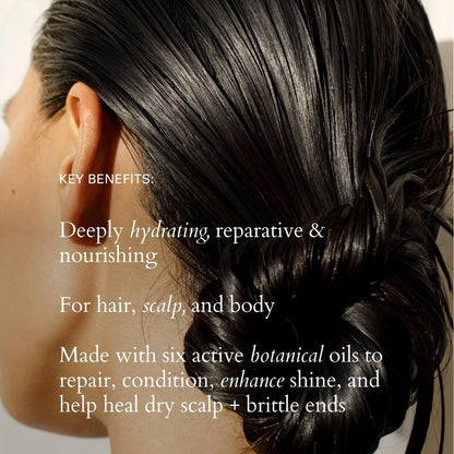 RŌZ Willow Glen Treatment Oil – Multi-Purpose Organic Vegan Nourishing Oil for Hair, Scalp & Body, 2 Fl. Oz. Avelisse