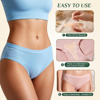HoogRees Camel Front Area Coverage Pads for Women - 3 Pack Invisible Silicone Inserts Concealer for Leggings, Swimwear & Tight Clothing Avelisse