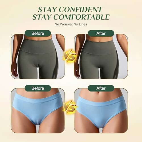 HoogRees Camel Front Area Coverage Pads for Women - 3 Pack Invisible Silicone Inserts Concealer for Leggings, Swimwear & Tight Clothing Avelisse