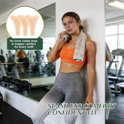 HoogRees Camel Front Area Coverage Pads for Women - 3 Pack Invisible Silicone Inserts Concealer for Leggings, Swimwear & Tight Clothing Avelisse