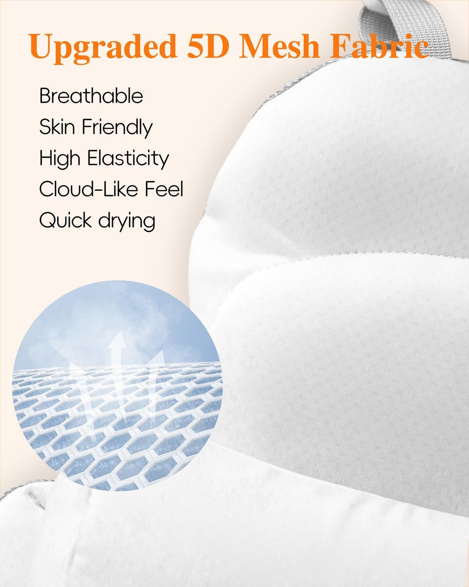 Full Body Bath Pillow for Bathtub, Thick Luxury Bathtub Cushion with Movable Lumbar Support and Laundry Bag – Bathtub Pillows for Head, Neck and Back Support, Bathtub Accessories for Women Spa Gift Avelisse