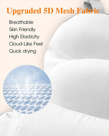 Full Body Bath Pillow for Bathtub, Thick Luxury Bathtub Cushion with Movable Lumbar Support and Laundry Bag – Bathtub Pillows for Head, Neck and Back Support, Bathtub Accessories for Women Spa Gift Avelisse