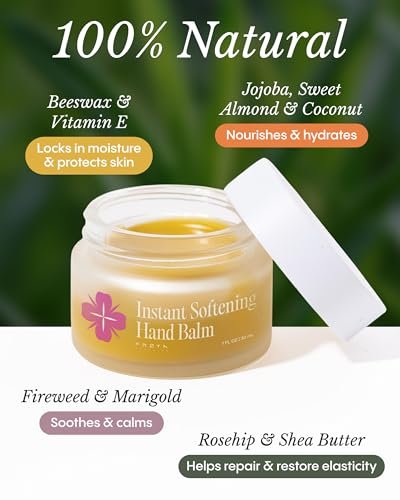 FRØYA Organics Instant Softening Hand Balm – Shea Butter, Jojoba & Rosehip – Long-Lasting Moisture, Non-Sticky – 30ml Avelisse