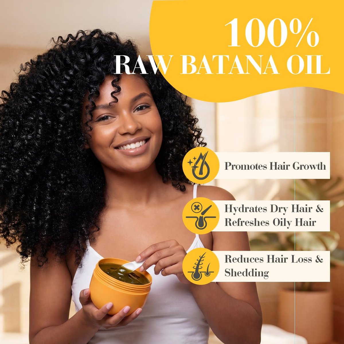 Batana Oil for Hair Growth – 100% Pure Organic Wild Growth Hair Oil from Honduras, Promotes Hair Thickness & Prevents Loss, Cold Pressed Scalp Mask for Women, 5.3 oz Avelisse