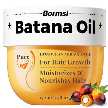 Batana Oil for Hair Growth – 100% Pure Organic Wild Growth Hair Oil from Honduras, Promotes Hair Thickness & Prevents Loss, Cold Pressed Scalp Mask for Women, 5.3 oz Avelisse