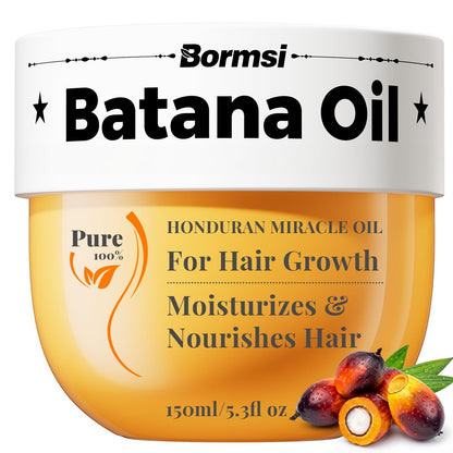 Batana Oil for Hair Growth – 100% Pure Organic Wild Growth Hair Oil from Honduras, Promotes Hair Thickness & Prevents Loss, Cold Pressed Scalp Mask for Women, 5.3 oz Avelisse