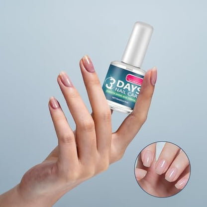 3 Days Nail Care - Strengthening and Hydration, Keratin Amino Acid Formula Nail Treatment Oil, for Dry, Weak & Fragile Nails (2-Pack)