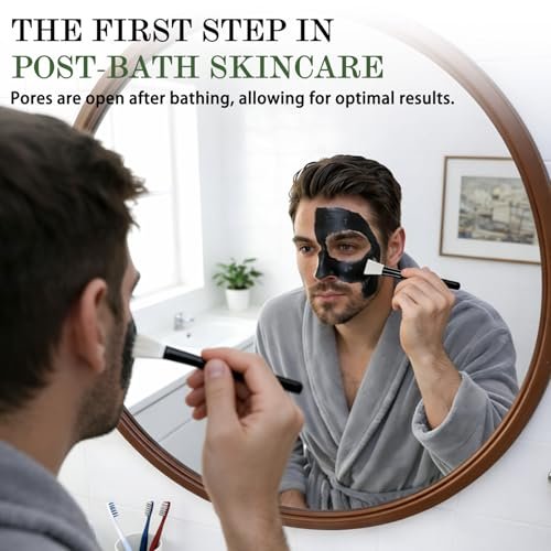Shaeva Blackhead Remover Mask - Charcoal Peel Off Face Mask with Brush & Tools, Deep Cleansing Pores, 100g Avelisse