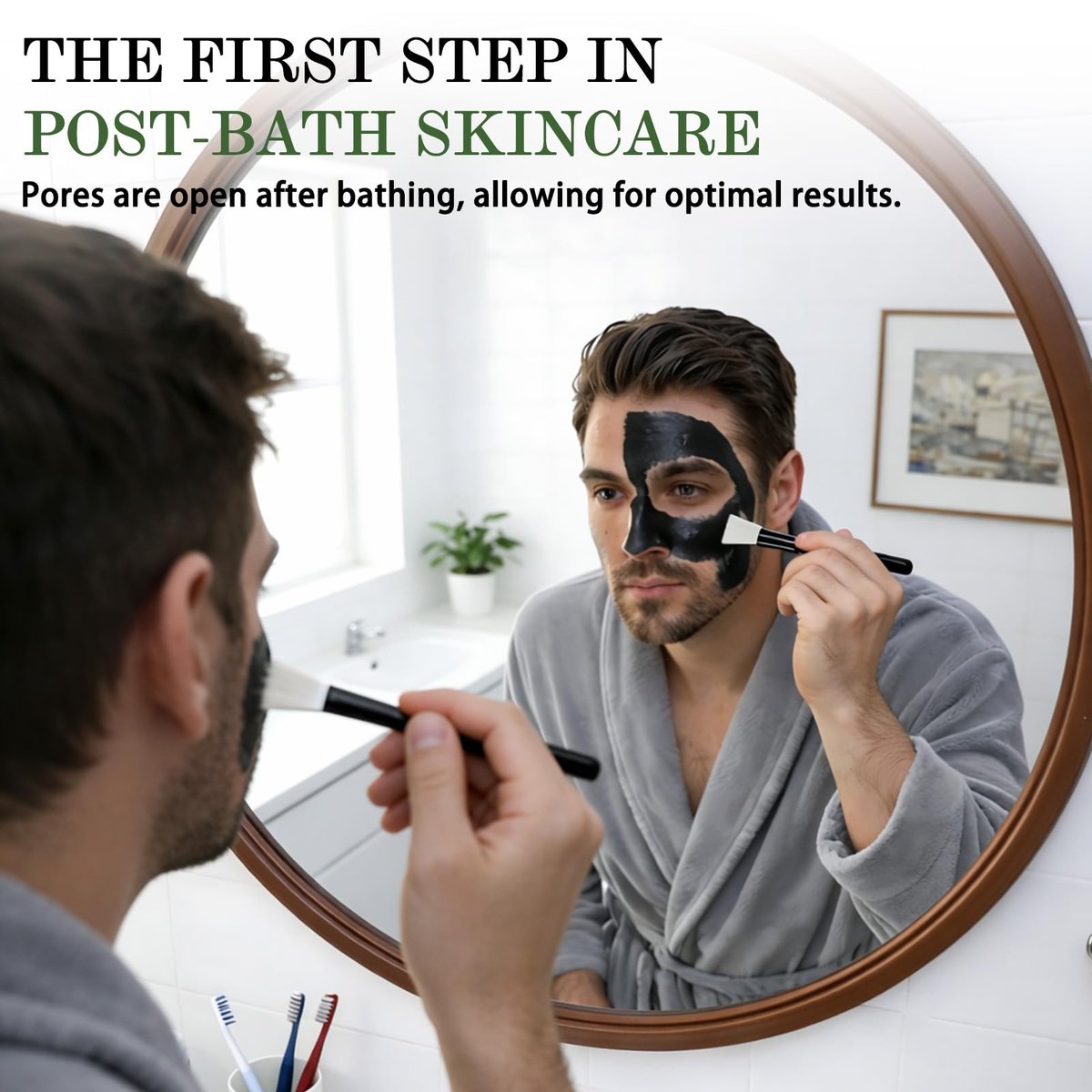Shaeva Blackhead Remover Mask - Charcoal Peel Off Face Mask with Brush & Tools, Deep Cleansing Pores, 100g Avelisse
