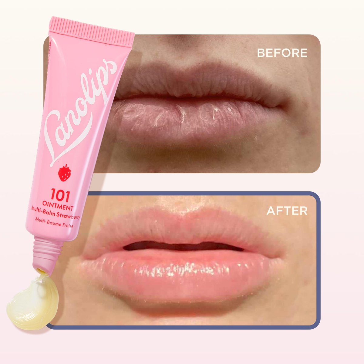 Lanolips 101 Delicious Berry Delicious Gift Set - Limited Edition Strawberry & Raspberry Shortcake Lip Balm Duo Avelisse