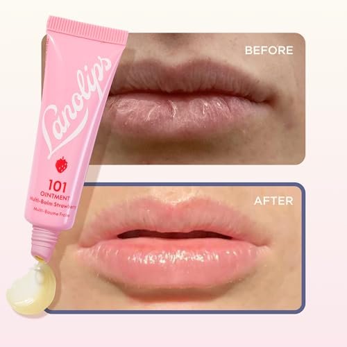 Lanolips 101 Delicious Berry Delicious Gift Set - Limited Edition Strawberry & Raspberry Shortcake Lip Balm Duo Avelisse