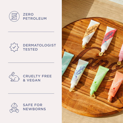 Lanolips 101 Delicious Berry Delicious Gift Set - Limited Edition Strawberry & Raspberry Shortcake Lip Balm Duo Avelisse
