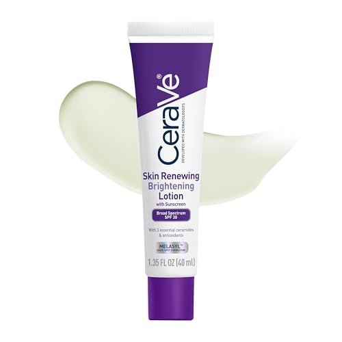 CeraVe Skin Renewing Brightening Lotion SPF 30 – Anti-Aging Facial Moisturizer with Ceramides, Niacinamide & Antioxidants, Fragrance-Free, 1.35 oz Avelisse
