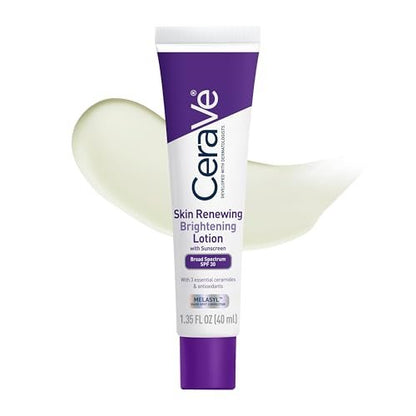 CeraVe Skin Renewing Brightening Lotion SPF 30 – Anti-Aging Facial Moisturizer with Ceramides, Niacinamide & Antioxidants, Fragrance-Free, 1.35 oz Avelisse