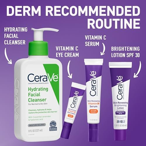 CeraVe Skin Renewing Brightening Lotion SPF 30 – Anti-Aging Facial Moisturizer with Ceramides, Niacinamide & Antioxidants, Fragrance-Free, 1.35 oz Avelisse