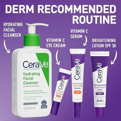 CeraVe Skin Renewing Brightening Lotion SPF 30 – Anti-Aging Facial Moisturizer with Ceramides, Niacinamide & Antioxidants, Fragrance-Free, 1.35 oz Avelisse