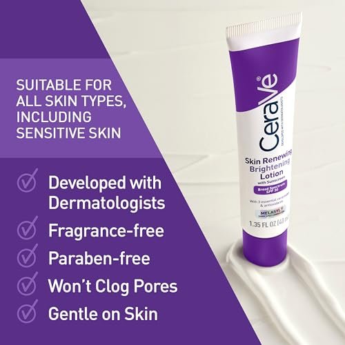 CeraVe Skin Renewing Brightening Lotion SPF 30 – Anti-Aging Facial Moisturizer with Ceramides, Niacinamide & Antioxidants, Fragrance-Free, 1.35 oz Avelisse