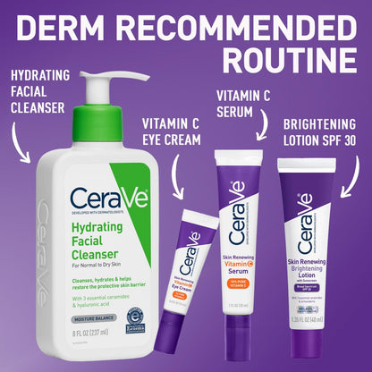 CeraVe Skin Renewing Brightening Lotion SPF 30 – Anti-Aging Facial Moisturizer with Ceramides, Niacinamide & Antioxidants, Fragrance-Free, 1.35 oz Avelisse