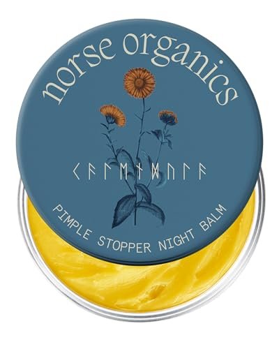 Norse Organics Pimple Stopper Night Balm – Acne Spot Treatment with Natural Bioactive Ingredients, Soothes Redness, Dermatologist Approved, 1 oz Avelisse