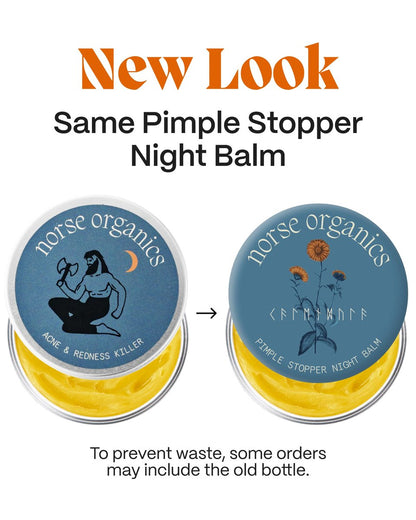Norse Organics Pimple Stopper Night Balm – Acne Spot Treatment with Natural Bioactive Ingredients, Soothes Redness, Dermatologist Approved, 1 oz Avelisse