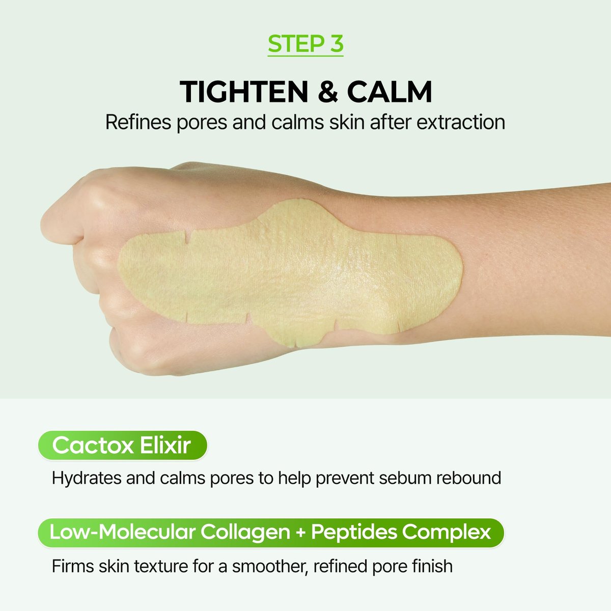 Dr.Melaxin CACTOX 3-Step Nose Mask Pack with AHA & PHA for Sebum Softening, Pore Tightening & Skin Repair - 3 Count - görsel 15