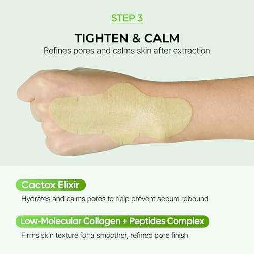 Dr.Melaxin CACTOX 3-Step Nose Mask Pack with AHA & PHA for Sebum Softening, Pore Tightening & Skin Repair - 3 Count - görsel 16