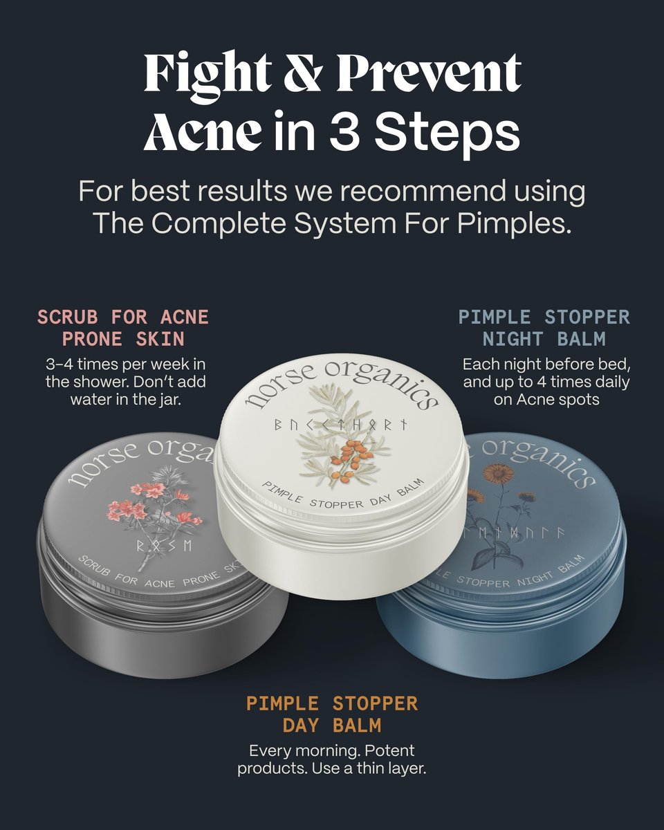 Norse Organics Pimple Stopper Day Balm – 6-in-1 Daytime Acne Treatment with Arctic Herbs & Beeswax, 1 oz Avelisse