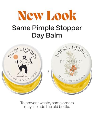 Norse Organics Pimple Stopper Day Balm – 6-in-1 Daytime Acne Treatment with Arctic Herbs & Beeswax, 1 oz Avelisse