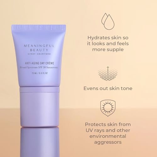 Meaningful Beauty Anti-Aging Skincare Trio Travel Size 3-Piece Starter Kit Gift Set for Women - Youth Activating Melon Serum, Day Creme, Eye Cream & Antioxidants Avelisse