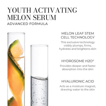 Meaningful Beauty Anti-Aging Skincare Trio Travel Size 3-Piece Starter Kit Gift Set for Women - Youth Activating Melon Serum, Day Creme, Eye Cream & Antioxidants Avelisse