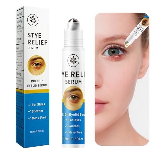 Stye Eye Treatment Serum - Stye Relief & Chalazion Drops for Swollen Eyelids, Blepharitis Care, Redness Relief, 0.5 Fl Oz Avelisse