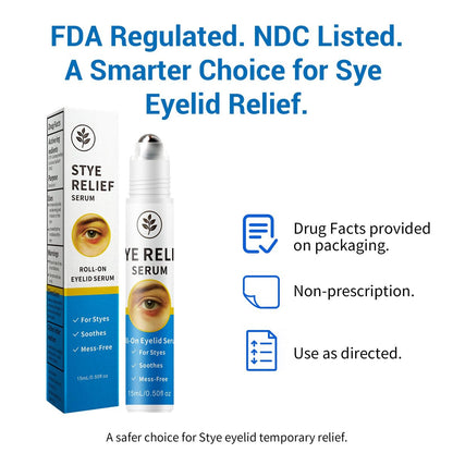 Stye Eye Treatment Serum - Stye Relief & Chalazion Drops for Swollen Eyelids, Blepharitis Care, Redness Relief, 0.5 Fl Oz Avelisse