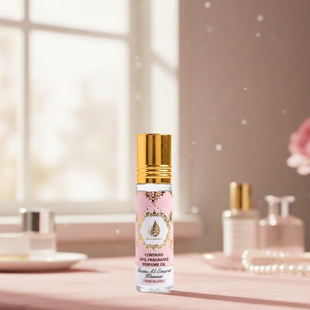 Ard al Zaafaran Pink Blush Shams Al Emarat Khususi Roll-On Perfume Oil 10ml (0.34 FL OZ) - görsel 7