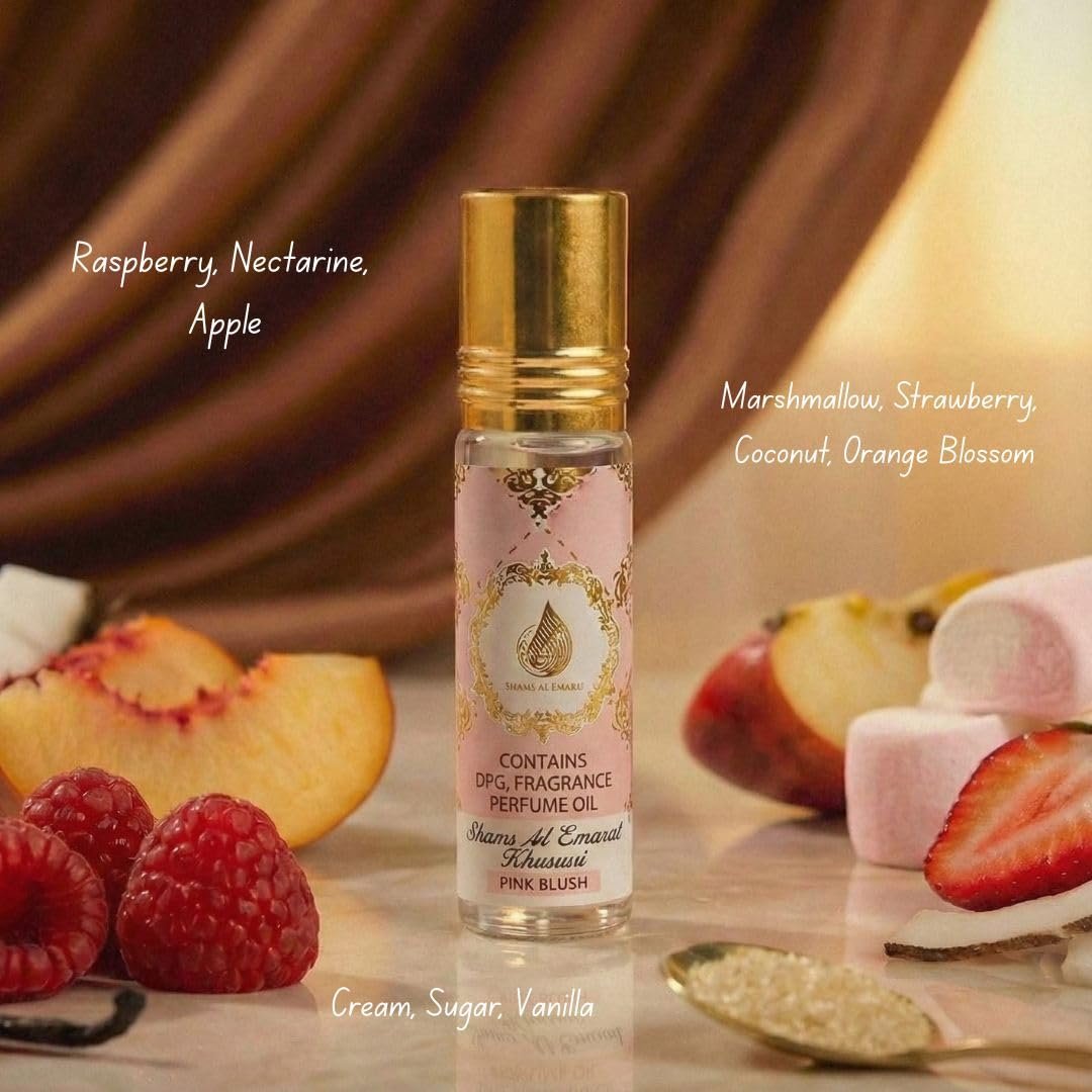 Ard al Zaafaran Pink Blush Shams Al Emarat Khususi Roll-On Perfume Oil 10ml (0.34 FL OZ) - görsel 5