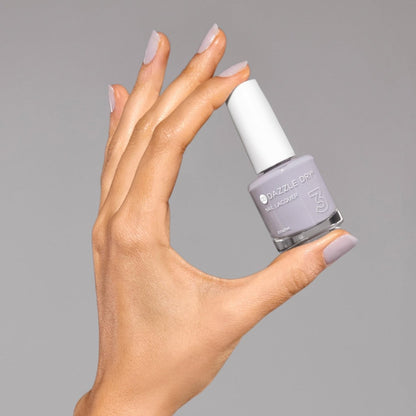 Dazzle Dry Nail Lacquer (Step 3) - Fresh Start - Milky Lavender Gray Semi-Sheer Cream (0.5 fl oz) Avelisse