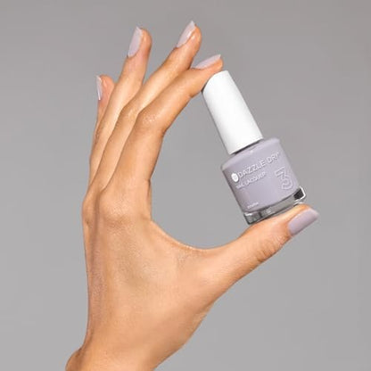 Dazzle Dry Nail Lacquer (Step 3) - Fresh Start - Milky Lavender Gray Semi-Sheer Cream (0.5 fl oz) Avelisse