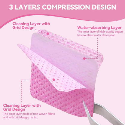 ShanySheny 600PCS Lint Free Nail Wipes with Dispenser & Empty Pump Bottle – Nail Polish Remover Wipes for Acetone & Lash Glue Cleaning