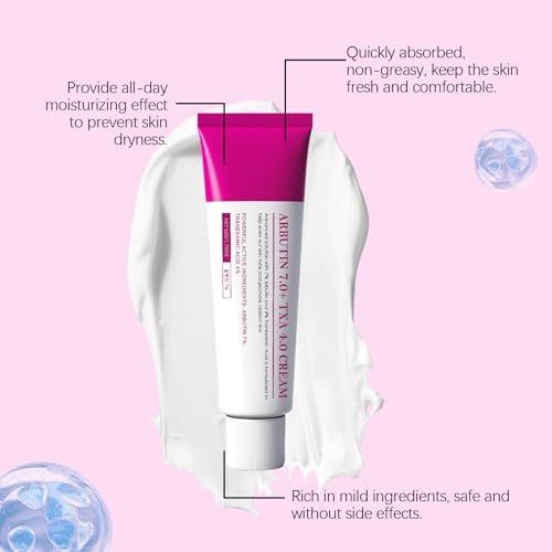 Xungess Arbutin 7% + Tranexamic Acid 4% Dark Spot Cream for Face, Brightening Moisturizer with Niacinamide, Glutathione, Gentle Skincare for Uneven Tone and Dullness, 2 Pack (3.52 fl oz) Avelisse
