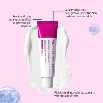 Xungess Arbutin 7% + Tranexamic Acid 4% Dark Spot Cream for Face, Brightening Moisturizer with Niacinamide, Glutathione, Gentle Skincare for Uneven Tone and Dullness, 2 Pack (3.52 fl oz) Avelisse