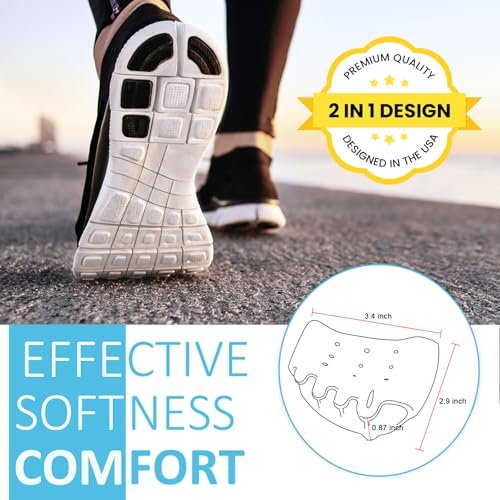TASZOOS Toe Separators & Metatarsal Pads for Women & Men - 4 PCS Gel Toe Spacers for Pain Relief, Metatarsalgia, Morton's Neuroma, Comfort for Walking, Running, Standing Avelisse