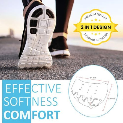 TASZOOS Toe Separators & Metatarsal Pads for Women & Men - 4 PCS Gel Toe Spacers for Pain Relief, Metatarsalgia, Morton's Neuroma, Comfort for Walking, Running, Standing Avelisse