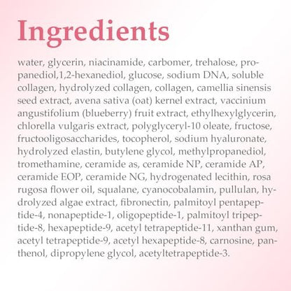 OLCG Collagen Jelly Cream – Gel-Textured Moisturizer with Hydrolyzed Collagen & Sodium Hyaluronate for Radiant, Plump Skin – Daily Use Face Cream, 3.72 Fl Oz Avelisse