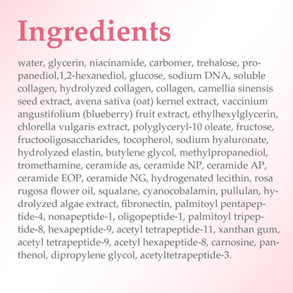 OLCG Collagen Jelly Cream – Gel-Textured Moisturizer with Hydrolyzed Collagen & Sodium Hyaluronate for Radiant, Plump Skin – Daily Use Face Cream, 3.72 Fl Oz Avelisse