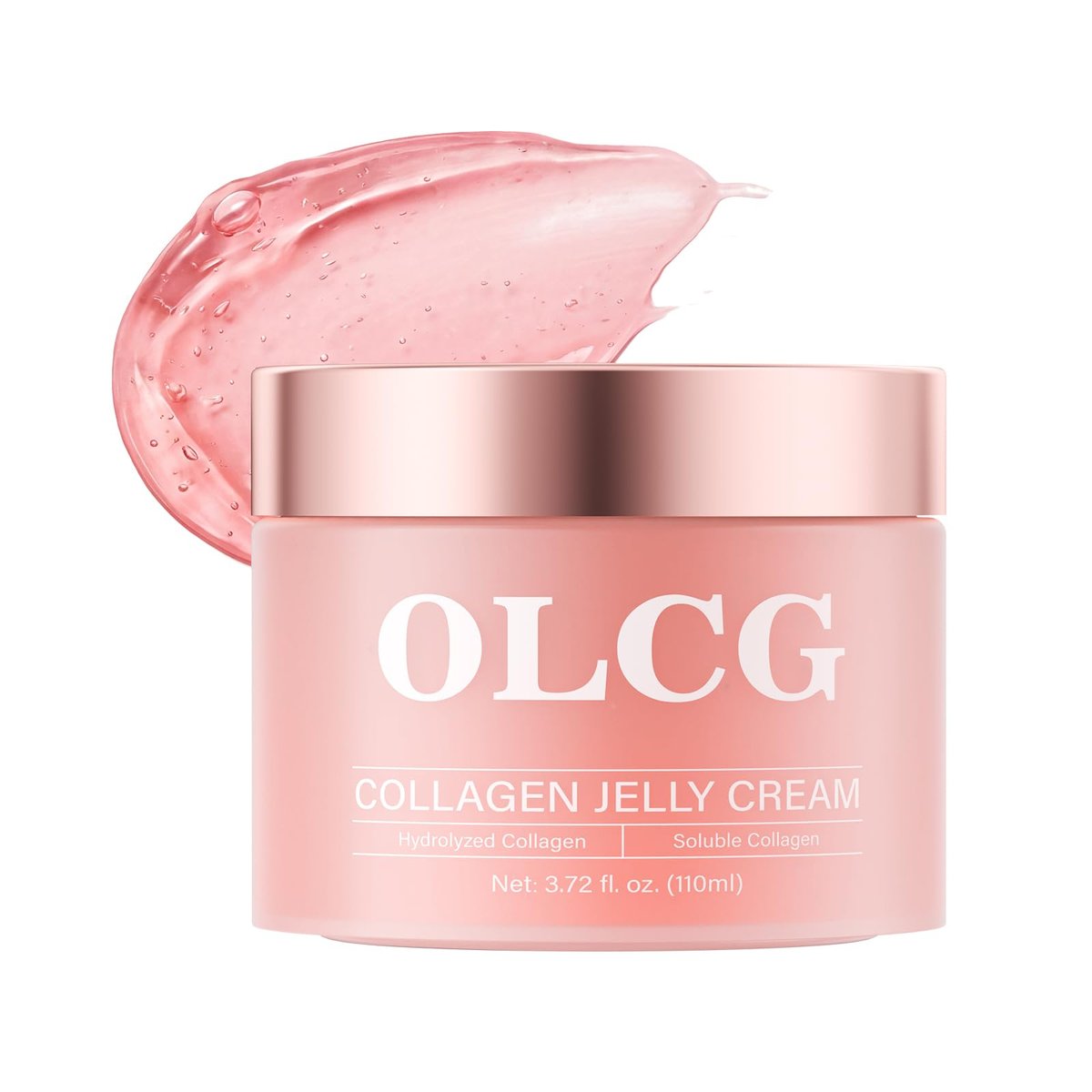 OLCG Collagen Jelly Cream – Gel-Textured Moisturizer with Hydrolyzed Collagen & Sodium Hyaluronate for Radiant, Plump Skin – Daily Use Face Cream, 3.72 Fl Oz Avelisse
